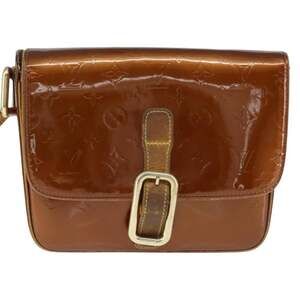 Louis Vuitton Monogram Vernis Christie GM Shoulder Bag Bronze